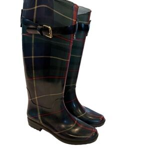 Lauren Ralph Lauren Rossalyn II Women’s Rain Boots Tartan Plaid Sz 6 NEW!